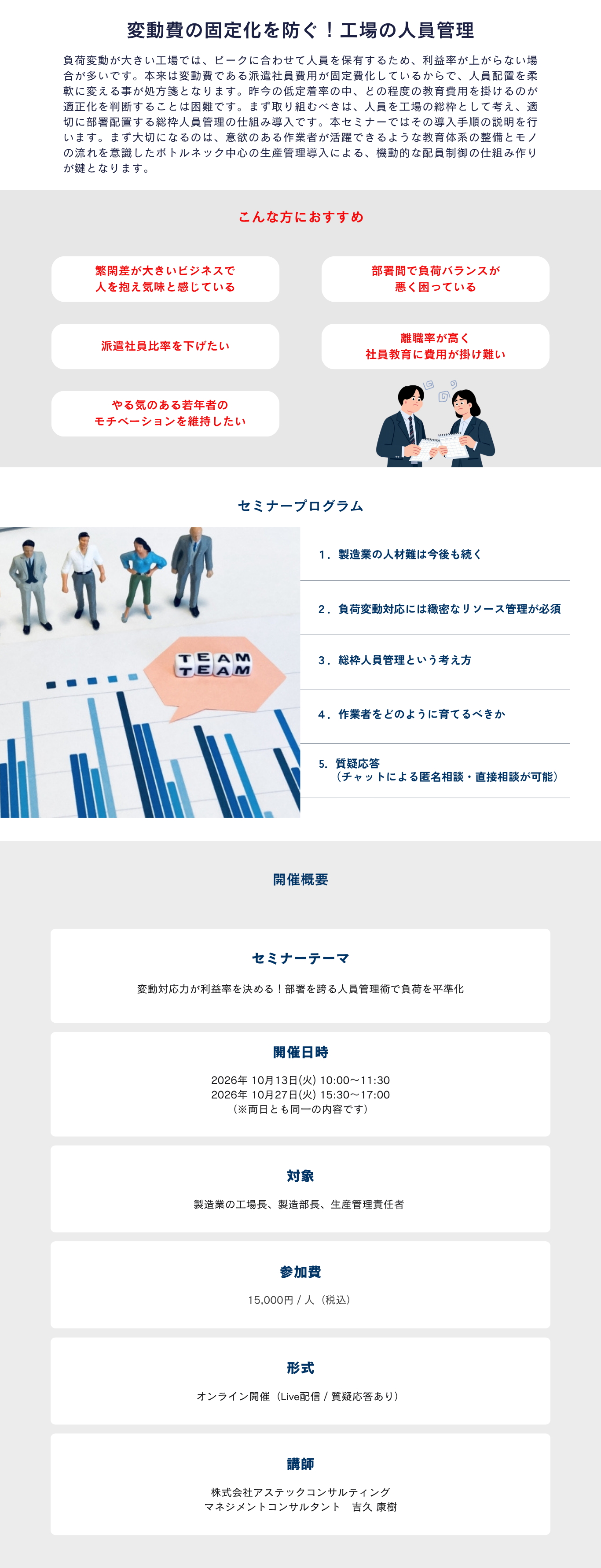 変動対応力が利益率を決める！部署を跨る人員管理術で負荷を平準化